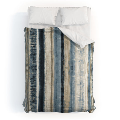 Becky Bailey Distressed Blue and White Comforter
