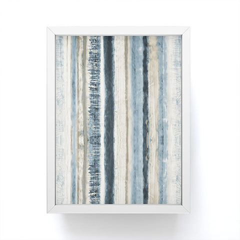 Becky Bailey Distressed Blue and White Framed Mini Art Print