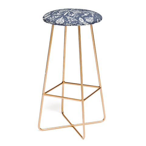 Becky Bailey Flight of Fancy in Dark Blue Bar Stool