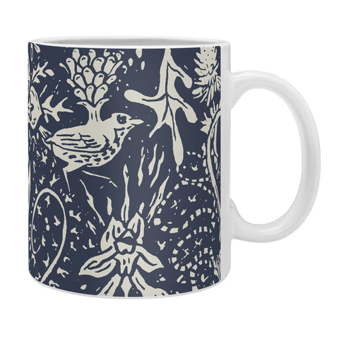Becky Bailey Flight of Fancy in Dark Blue Coffee Mug