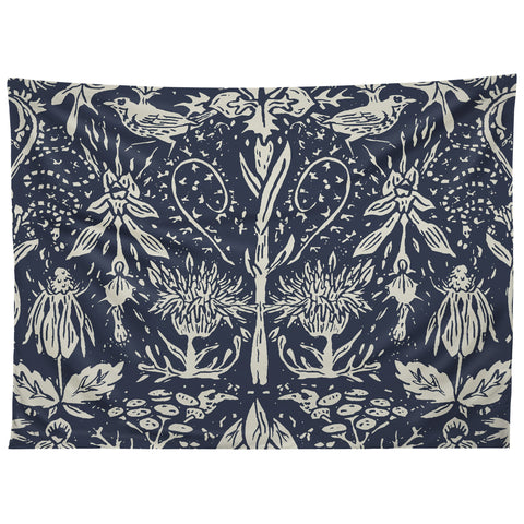 Becky Bailey Flight of Fancy in Dark Blue Tapestry