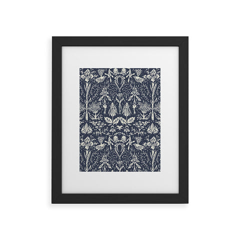 Becky Bailey Flight of Fancy in Dark Blue Framed Art Print