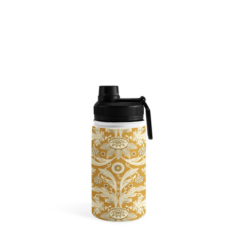 Becky Bailey Floral Damask in Gold Water Bottle