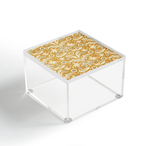 Becky Bailey Floral Damask in Gold Acrylic Box