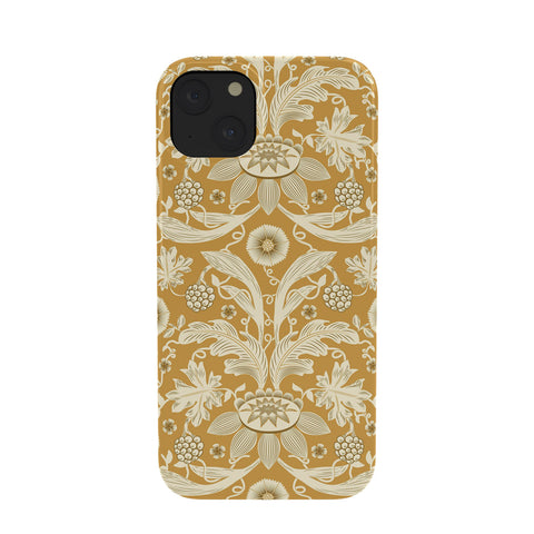 Becky Bailey Floral Damask in Gold Phone Case