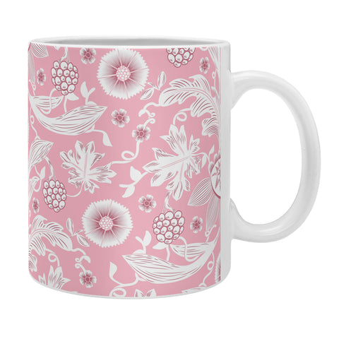 Becky Bailey Floral Damask in Pink Coffee Mug