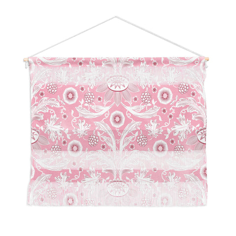 Becky Bailey Floral Damask in Pink Wall Hanging Landscape