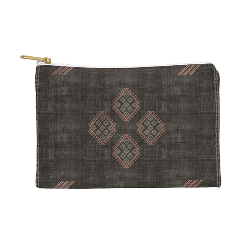 Becky Bailey Kilim in Black and Pink Pouch