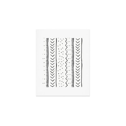 Becky Bailey Moroccan Stripe in Cream Art Print