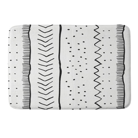 Becky Bailey Moroccan Stripe in Cream Memory Foam Bath Mat