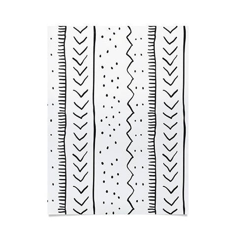 Becky Bailey Moroccan Stripe in Cream Poster