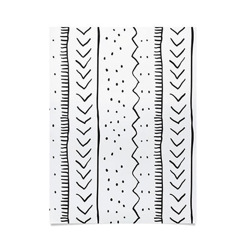 Becky Bailey Moroccan Stripe in Cream Poster