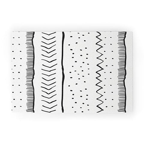 Becky Bailey Moroccan Stripe in Cream Welcome Mat