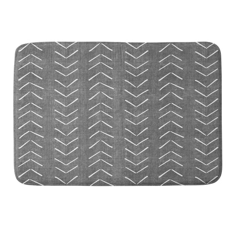 Becky Bailey Mud Cloth Big Arrows Charcoal Memory Foam Bath Mat