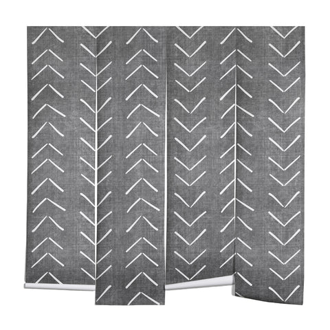 Becky Bailey Mud Cloth Big Arrows Charcoal Wall Mural