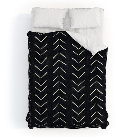 Becky Bailey Mud Cloth Big Arrows in Black and White Comforter