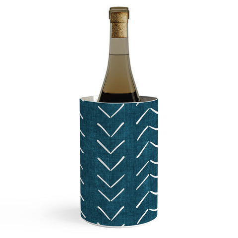 Becky Bailey Mud Cloth Big Arrows in Teal Wine Chiller