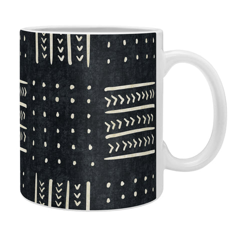 Becky Bailey Mud cloth in black and white Coffee Mug