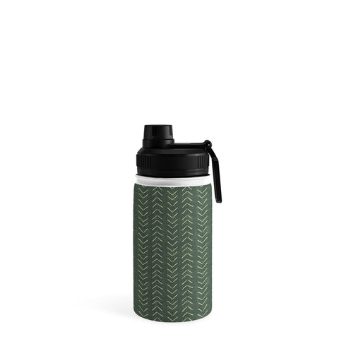Becky Bailey Mudcloth Big Arrows in Leaf Green Water Bottle
