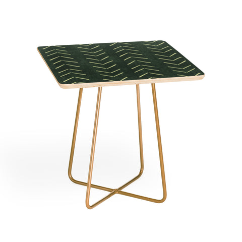 Becky Bailey Mudcloth Big Arrows in Leaf Green Side Table