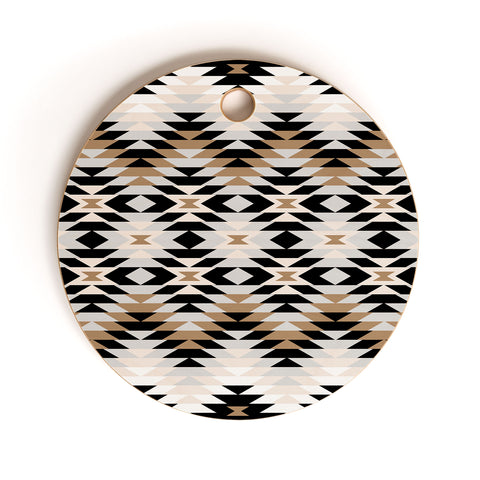 Becky Bailey New Mexico in Tan Cutting Board Round