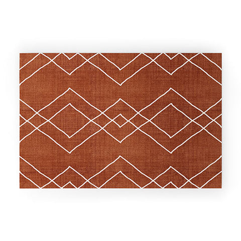 Becky Bailey Nudo in Rust Welcome Mat