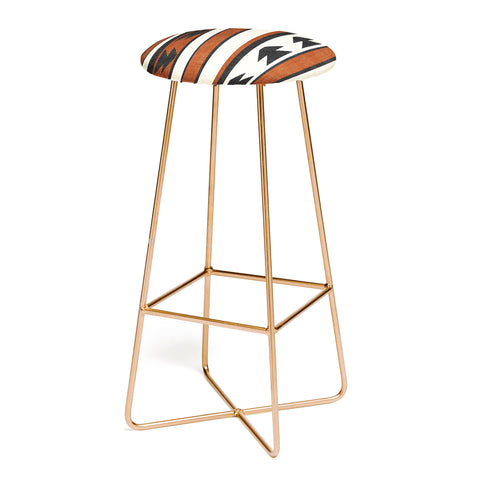 Becky Bailey Province in Rust Bar Stool
