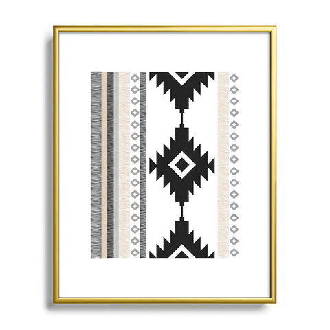 Becky Bailey Pueblo in Tan Metal Framed Art Print