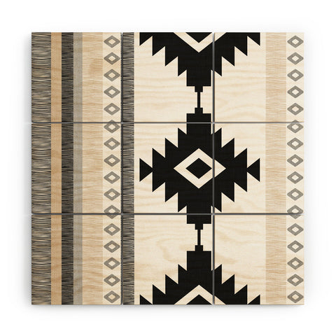 Becky Bailey Pueblo in Tan Wood Wall Mural