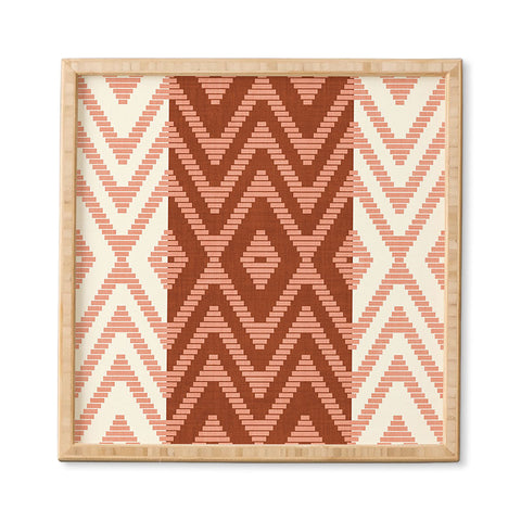 Becky Bailey Rattan in Rust Framed Wall Art