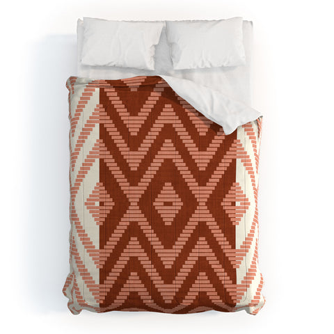 Becky Bailey Rattan in Rust Comforter