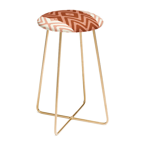 Becky Bailey Rattan in Rust Counter Stool