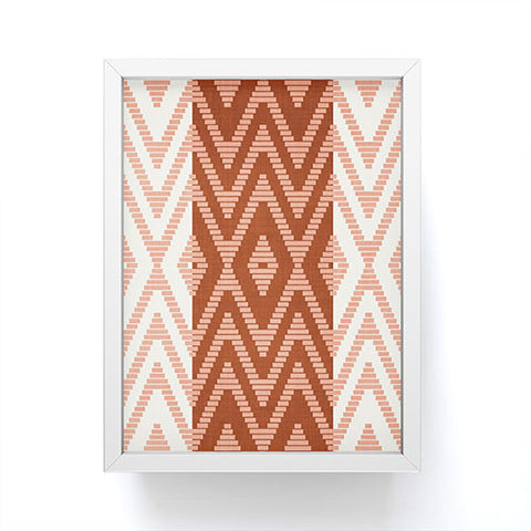 Becky Bailey Rattan in Rust Framed Mini Art Print