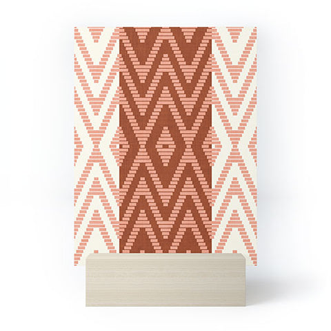 Becky Bailey Rattan in Rust Mini Art Print