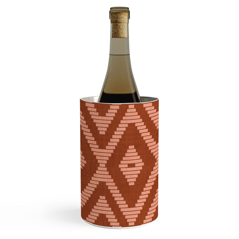 Becky Bailey Rattan in Rust Wine Chiller