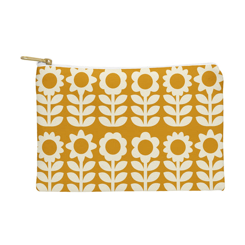 Becky Bailey Retro Flower Garden in Gold Pouch