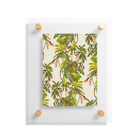 Becky Bailey Rhododendron Plant Pattern Floating Acrylic Print