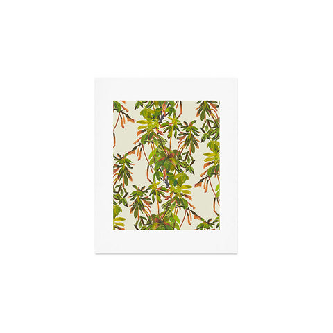 Becky Bailey Rhododendron Plant Pattern Art Print
