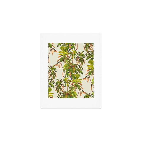 Becky Bailey Rhododendron Plant Pattern Art Print