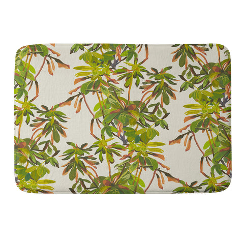 Becky Bailey Rhododendron Plant Pattern Memory Foam Bath Mat