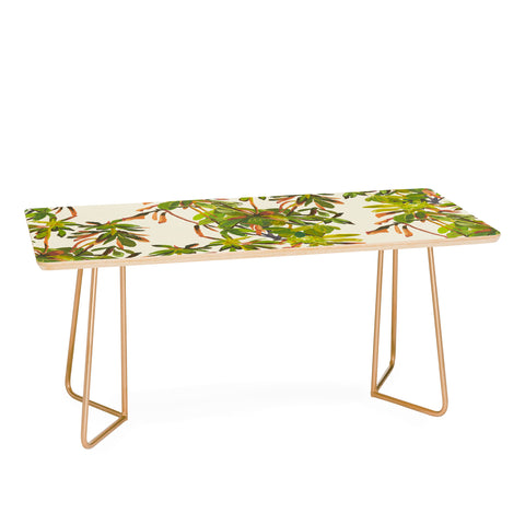Becky Bailey Rhododendron Plant Pattern Coffee Table