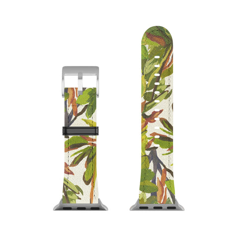 Becky Bailey Rhododendron Plant Pattern Apple Watch Band