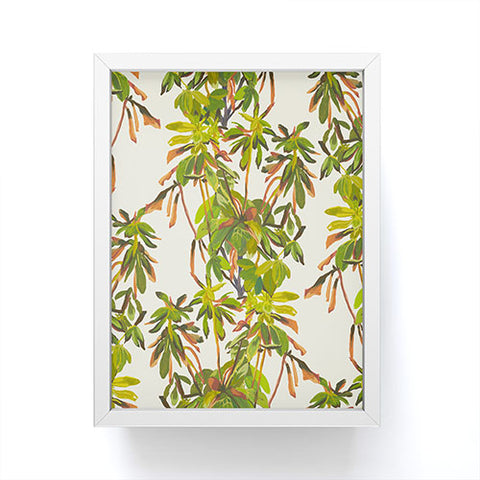 Becky Bailey Rhododendron Plant Pattern Framed Mini Art Print