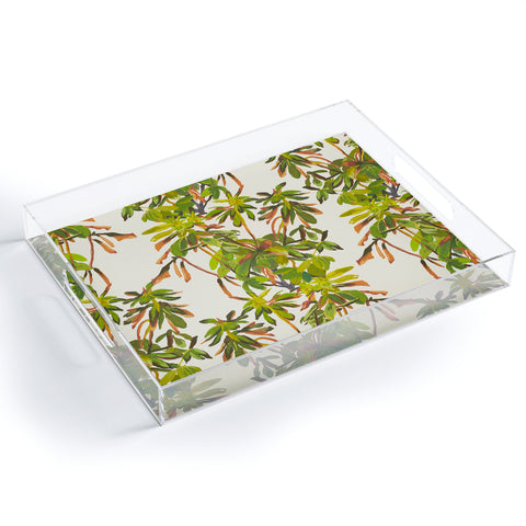Becky Bailey Rhododendron Plant Pattern Acrylic Tray