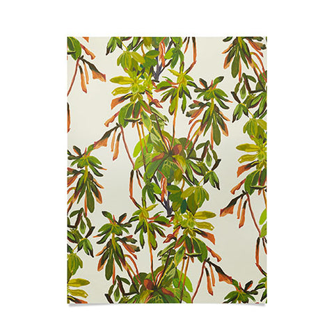 Becky Bailey Rhododendron Plant Pattern Poster