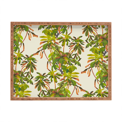 Becky Bailey Rhododendron Plant Pattern Rectangular Tray