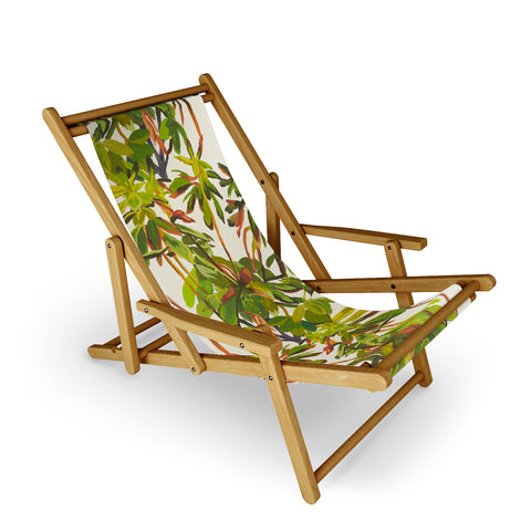 Becky Bailey Rhododendron Plant Pattern Sling Chair