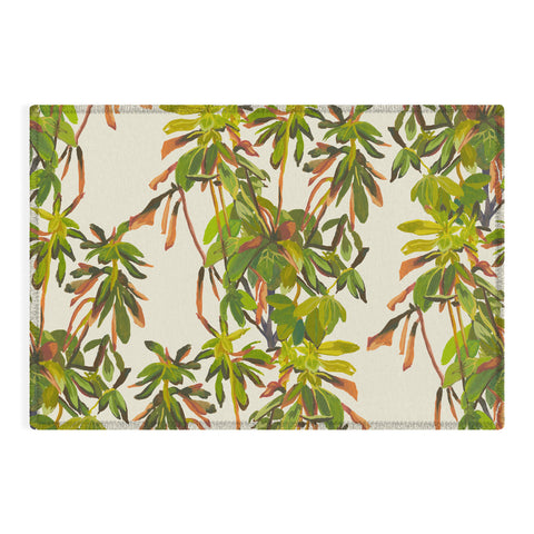 Becky Bailey Rhododendron Plant Pattern Outdoor Rug