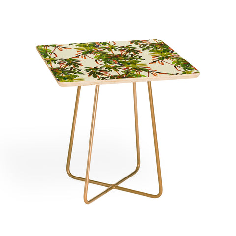 Becky Bailey Rhododendron Plant Pattern Side Table