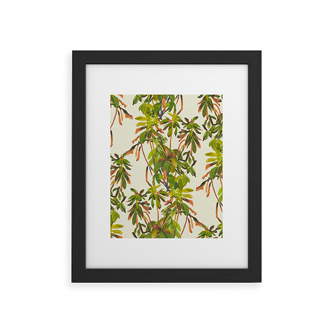 Becky Bailey Rhododendron Plant Pattern Framed Art Print